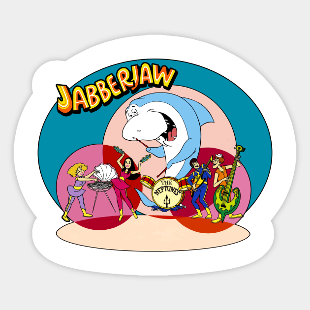 Jabberjaw Sticker by BigOrangeShirtShop